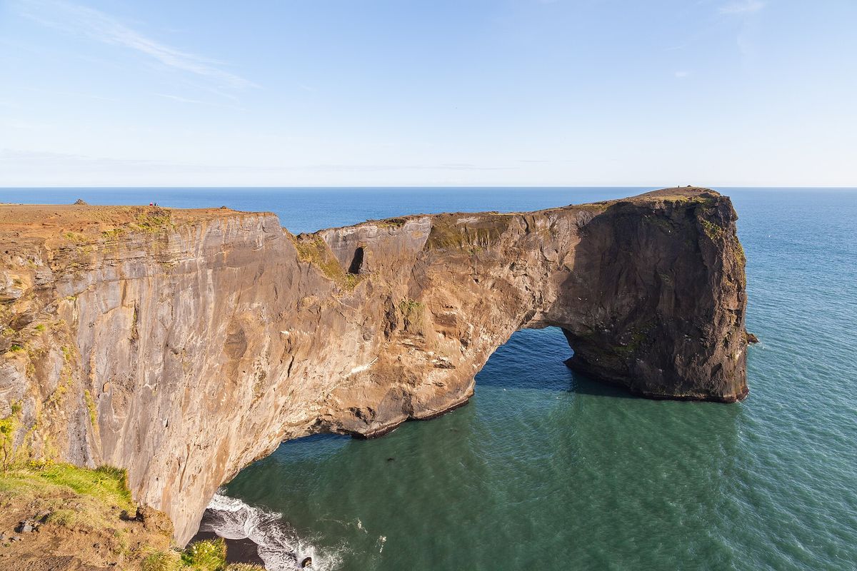 The great sea arch at Dyrhólaey
